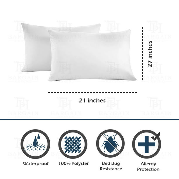ienJoy Full Mattress Cover Protector Waterproof Allergy and Insect Proof White I